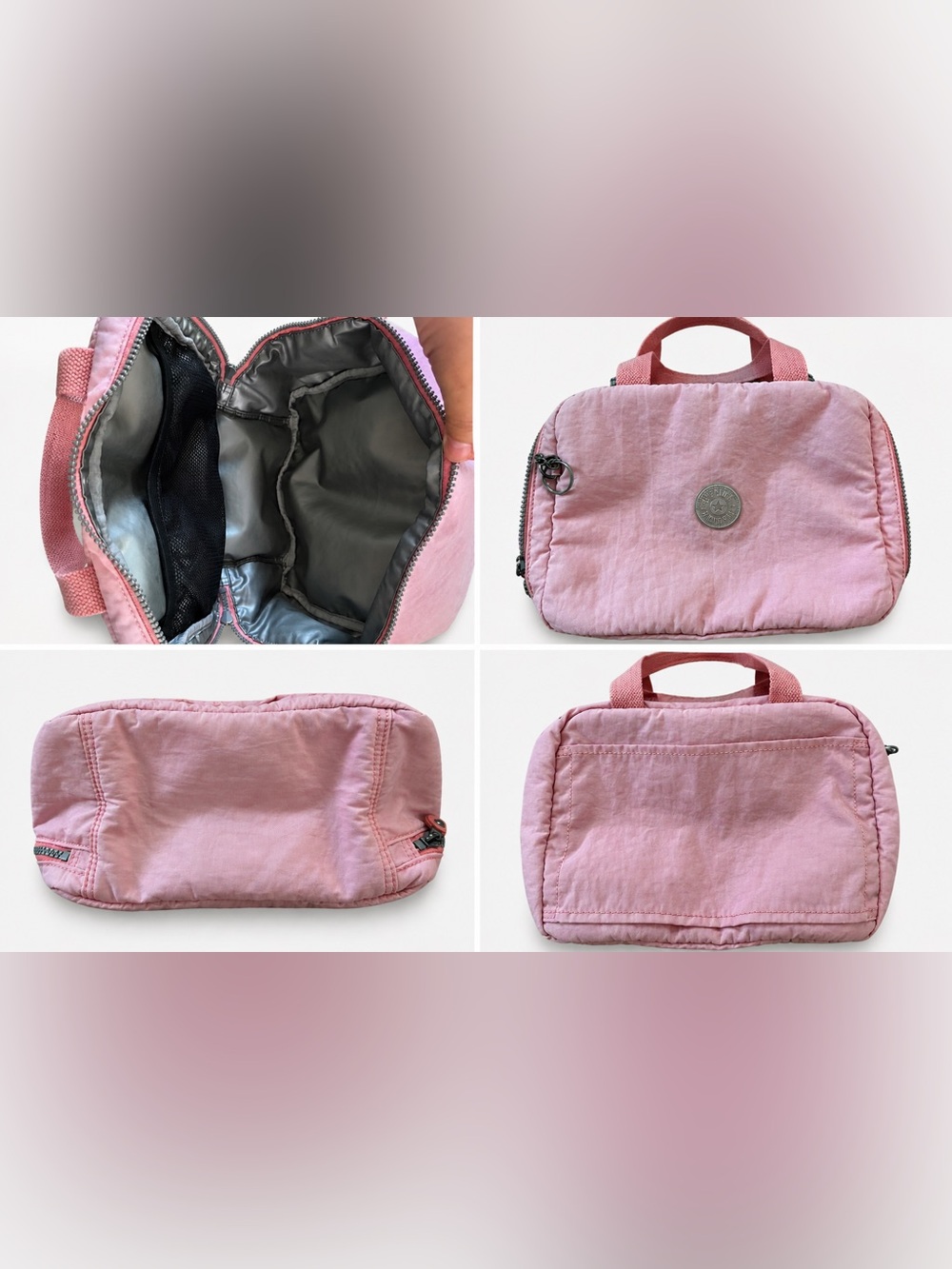 Kipling Pink Organizer / Lunch Bag 💗